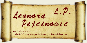 Leonora Pejčinović vizit kartica
